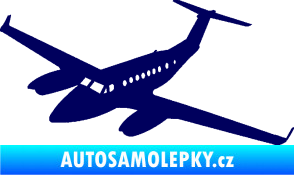 Samolepka Letadlo 010 levá tmavě modrá