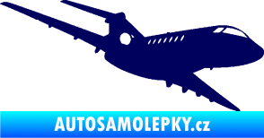 Samolepka Letadlo 011 pravá tmavě modrá