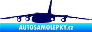 Samolepka Letadlo 015 levá tmavě modrá