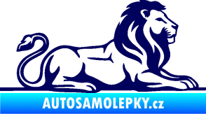 Samolepka Lev 010 pravá tmavě modrá