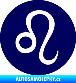 Samolepka Lev zvěrokruh 001 - horoskop tmavě modrá
