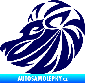 Samolepka Lev zvěrokruh 003 levá tmavě modrá