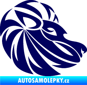 Samolepka Lev zvěrokruh 003 pravá tmavě modrá