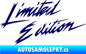 Samolepka Limited edition 001 tmavě modrá