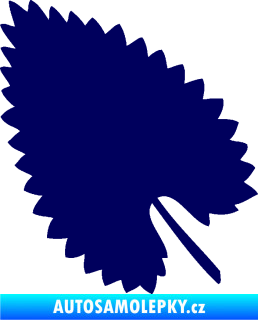 Samolepka List 001 levá tmavě modrá