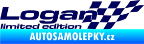 Samolepka Logan limited edition pravá tmavě modrá