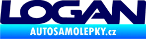 Samolepka Logan tmavě modrá
