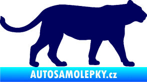 Samolepka Lvice 001 pravá tmavě modrá