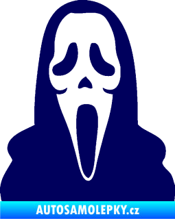 Samolepka Maska 001 scream švestkově modrá