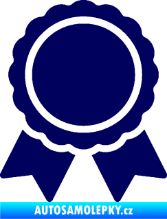 Samolepka Medaile 001 tmavě modrá