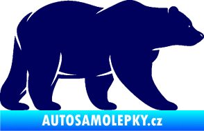 Samolepka Medvěd 002 pravá tmavě modrá
