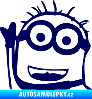 Samolepka Mimoň 002 levá tmavě modrá