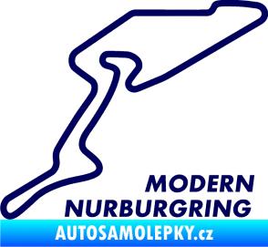 Samolepka Okruh Modern Nurburgring tmavě modrá