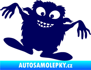 Samolepka Monstrum 001 pravá tmavě modrá