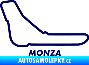 Samolepka Okruh Monza tmavě modrá
