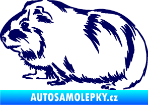 Samolepka Morče 002 levá tmavě modrá
