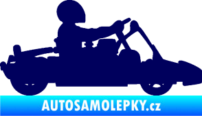 Samolepka Motokára 001 pravá tmavě modrá