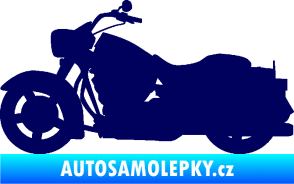 Samolepka Motorka 045 levá Harley Davidson tmavě modrá