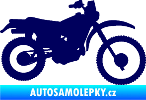 Samolepka Motorka 046 pravá tmavě modrá