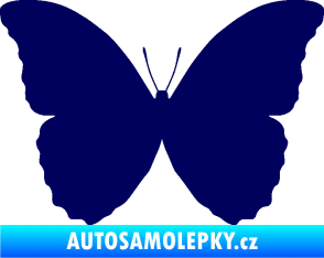 Samolepka Motýl 008 tmavě modrá