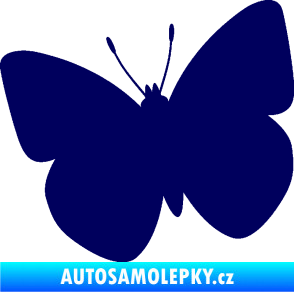 Samolepka Motýl 011 levá tmavě modrá