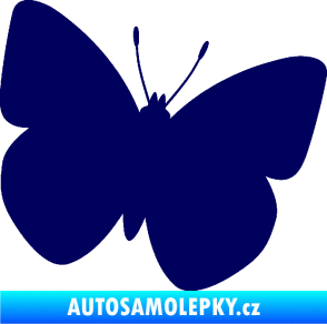 Samolepka Motýl 011 pravá tmavě modrá