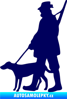 Samolepka Myslivec 002 levá tmavě modrá