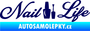 Samolepka Nail life tmavě modrá
