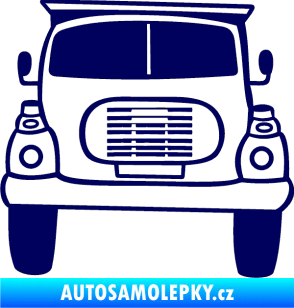 Samolepka Nákladní auto karikatura tmavě modrá