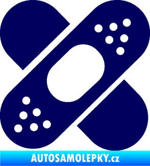Samolepka Náplast 001 tmavě modrá