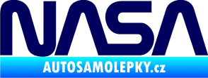 Samolepka NASA nápis tmavě modrá