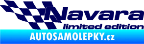 Samolepka Navara limited edition levá tmavě modrá