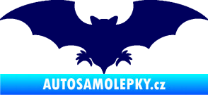 Samolepka Netopýr 007 tmavě modrá