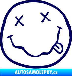 Samolepka Nirvana 002 tmavě modrá