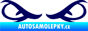 Samolepka Oči 001 tmavě modrá
