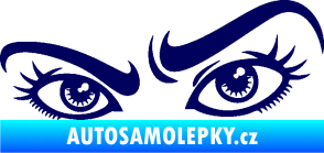 Samolepka Oči 004 levá tmavě modrá