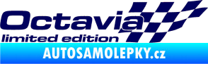 Samolepka Octavia limited edition pravá tmavě modrá