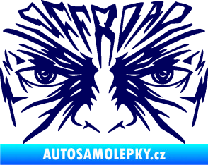 Samolepka Off Road 004 s obličejem tmavě modrá
