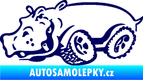 Samolepka Off Road 006 levá hroch tmavě modrá