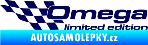 Samolepka Omega limited edition levá tmavě modrá