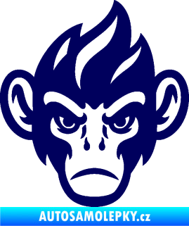 Samolepka Opičák 002 pravá tmavě modrá