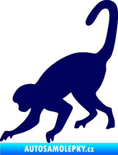 Samolepka Opice 002 levá tmavě modrá