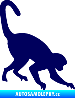 Samolepka Opice 002 pravá tmavě modrá