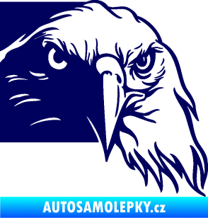 Samolepka Orel 010 pravá hlava tmavě modrá