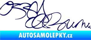 Samolepka Ozzy Osbourne 004 tmavě modrá
