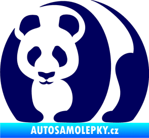 Samolepka Panda 001 levá tmavě modrá