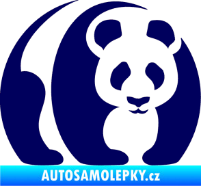 Samolepka Panda 001 pravá tmavě modrá
