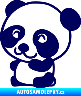 Samolepka Panda 002 levá tmavě modrá