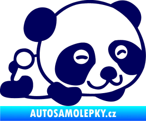 Samolepka Panda 003 pravá tmavě modrá