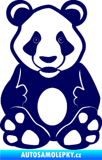 Samolepka Panda 006  tmavě modrá